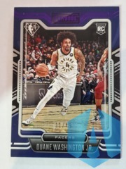 2021-22 Panini Chronicles Playbook Purple 11/49 Duane Washington Jr #288 Rookie RC